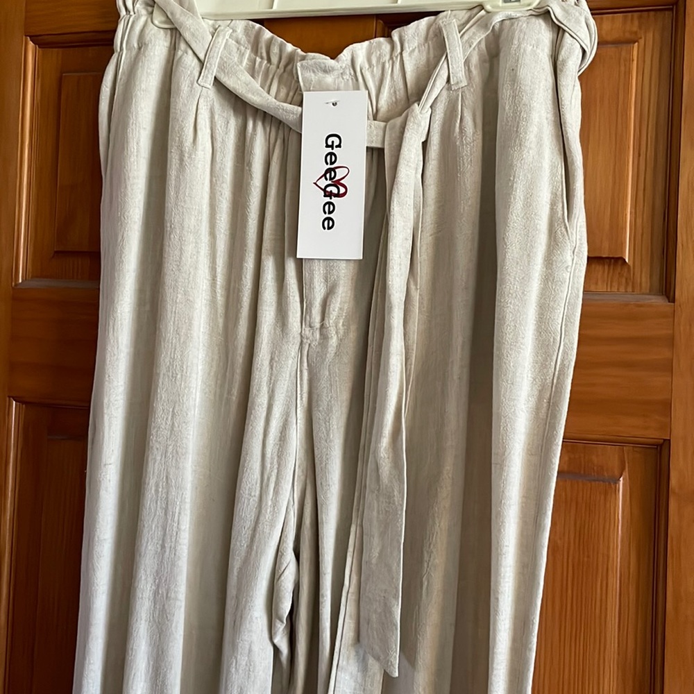 Oatmeal GeeGee Pants - NWT